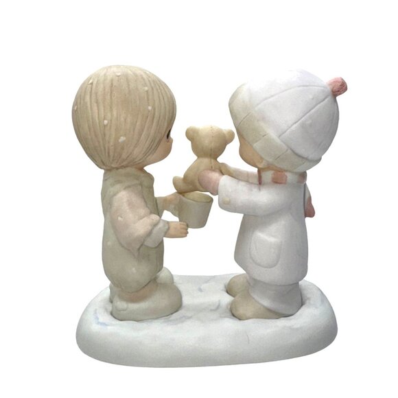 Precious Moments Christmastime Is For Sharing Figurine #630084 Collectible 1983 - Picture 2 of 5